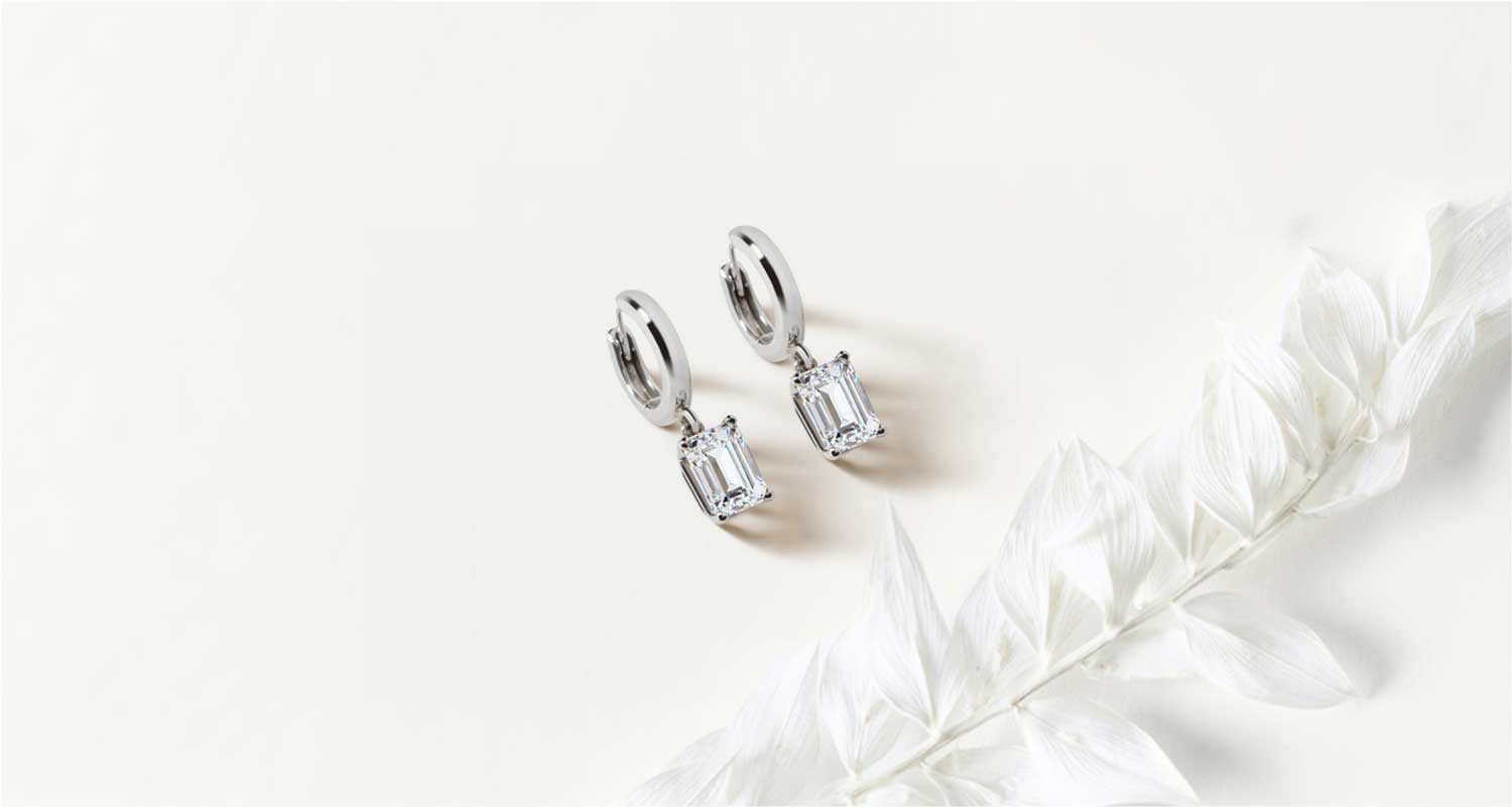 Diamond Alternative Drop Earrings