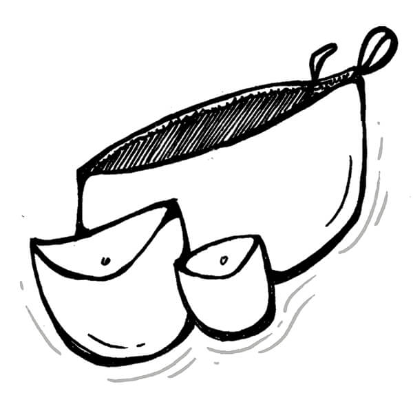 sketch image of a purse