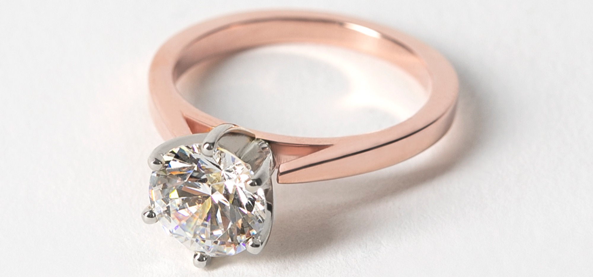 rose gold diamond ring