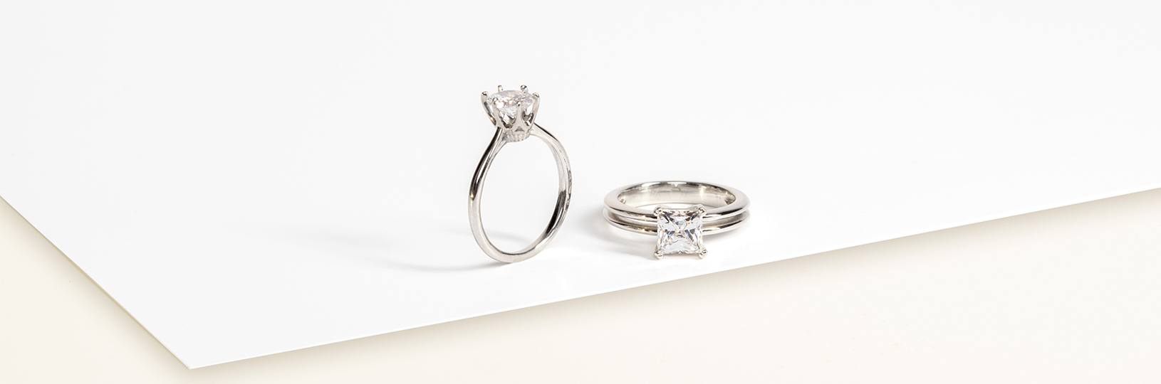 simulated diamond engagement rings