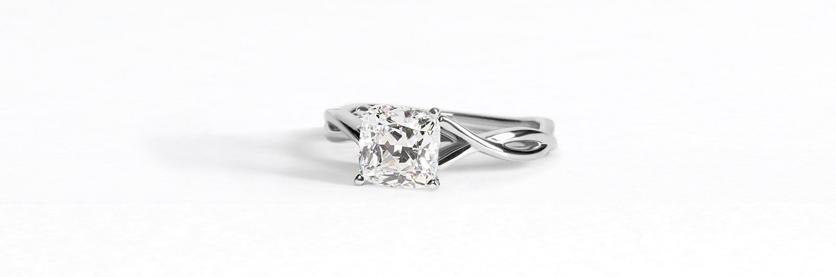 cushion cut engagement ring