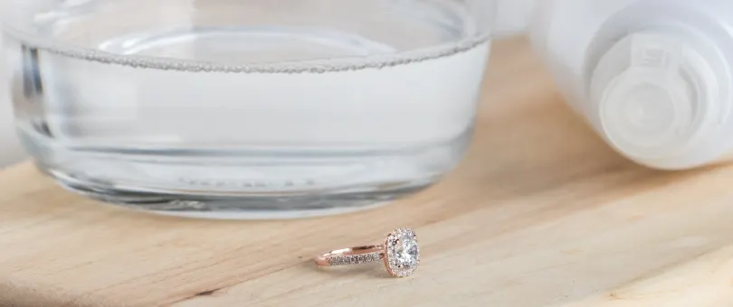 cleaning a rose gold ring