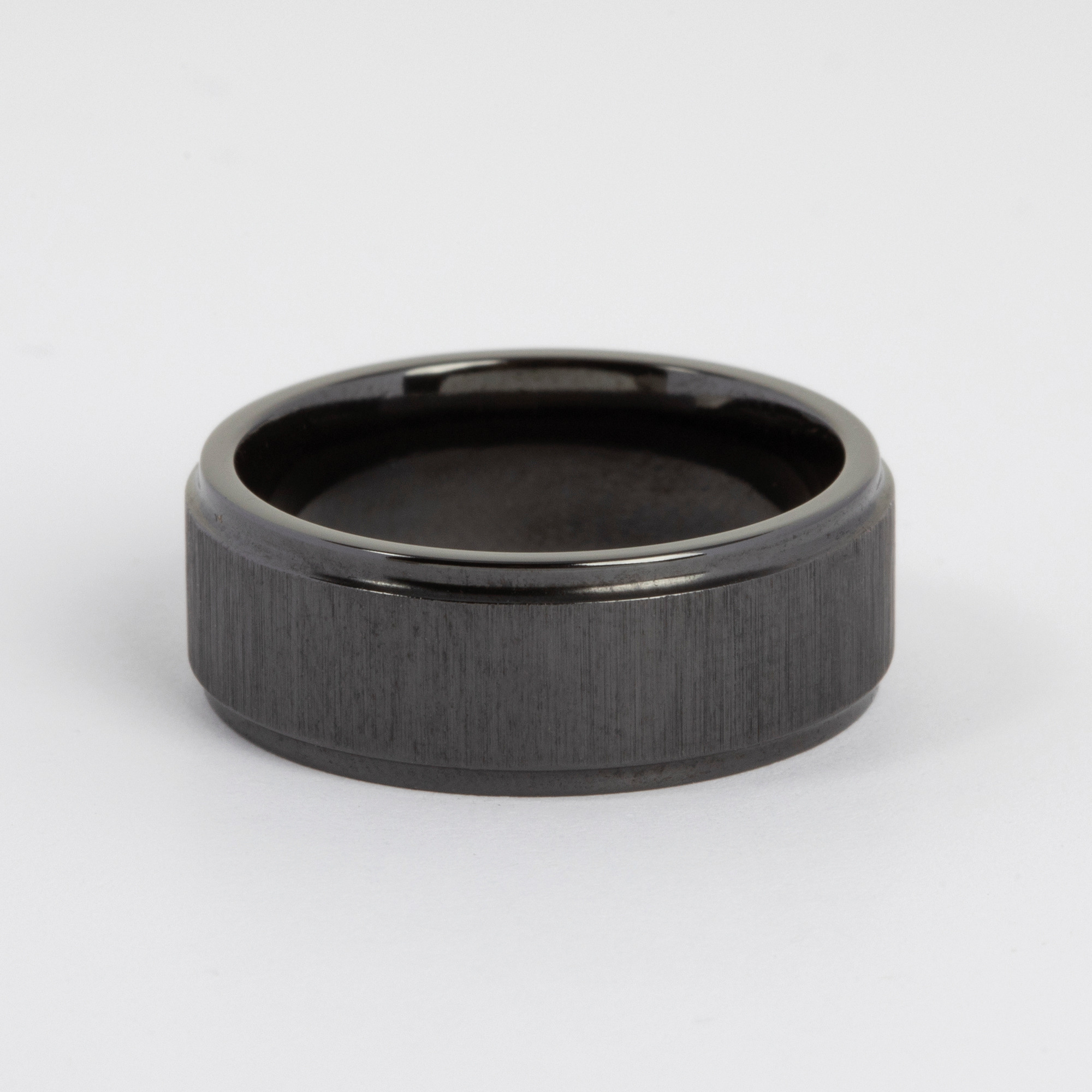 black zirconium men's ring