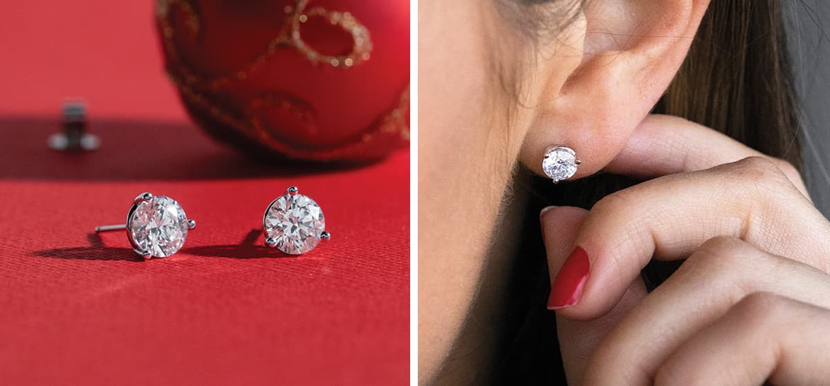 Round Martini Studs