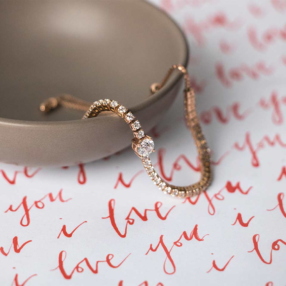 rose gold Bound to You bracelet