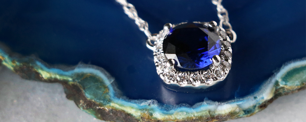 sapphire pendant