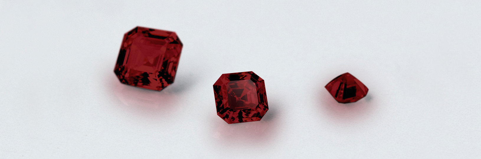 Loose lab grown rubies