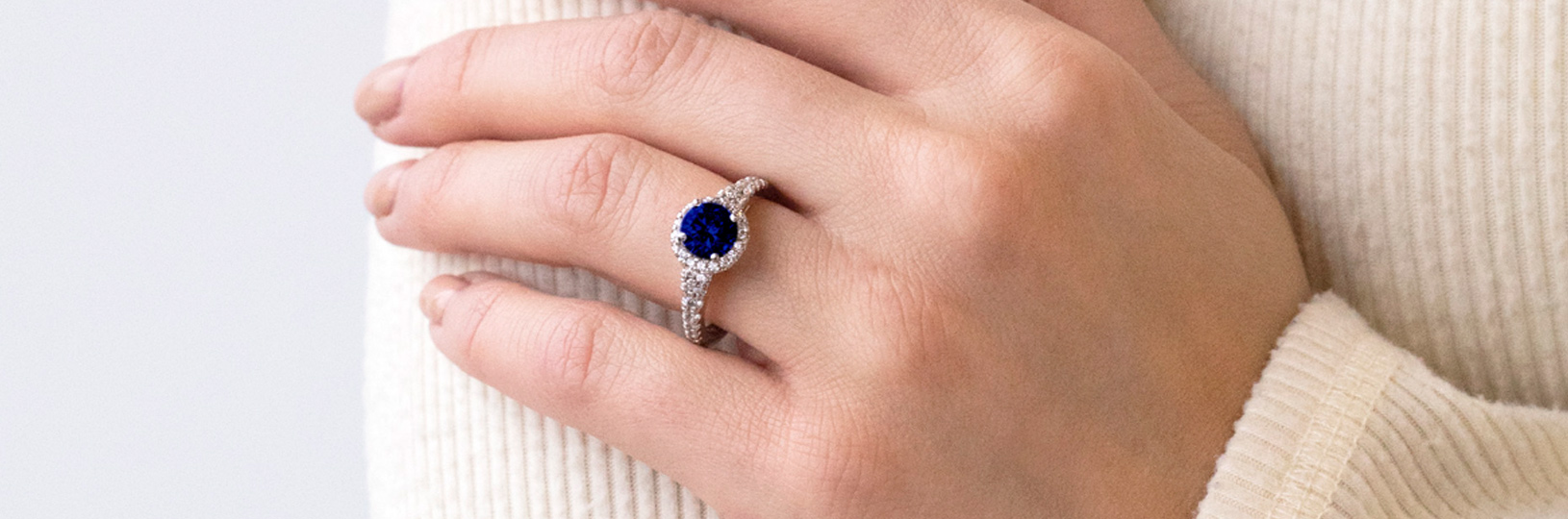 Sapphire engagement ring