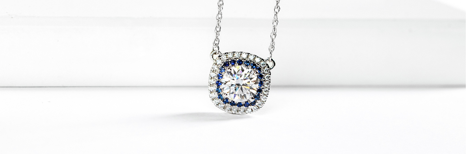 Halo wedding necklace