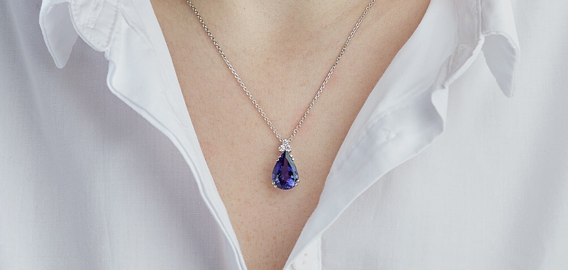 a sapphire birthstone pendant