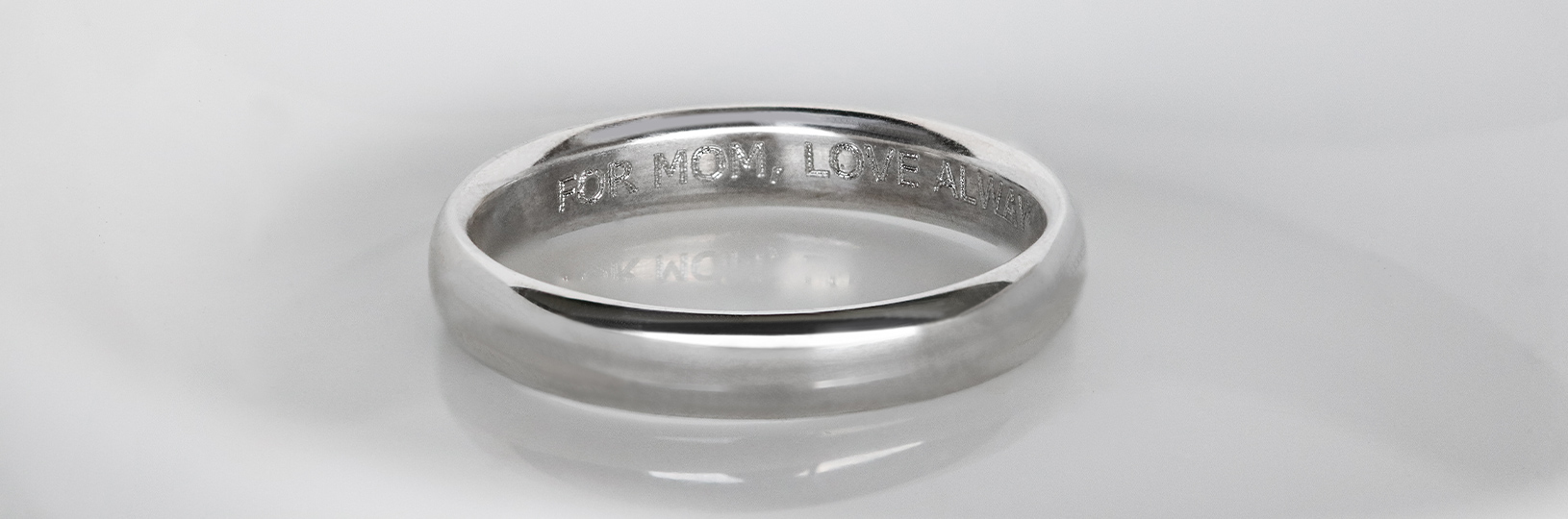 simple engraved wedding band