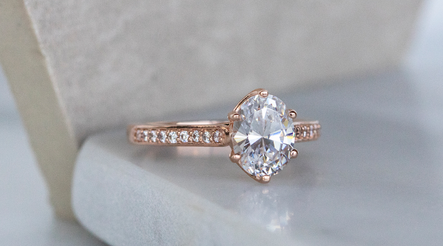 bali accented oval engagement ring