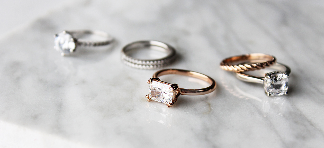 engagement rings assortment