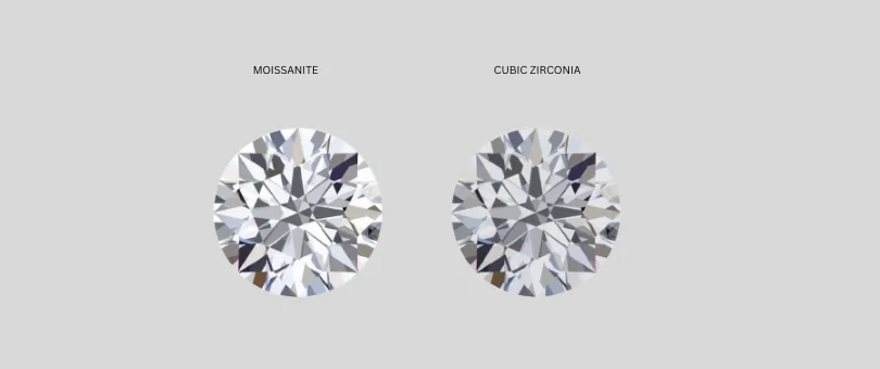 moissanite and cubic zirconia compared