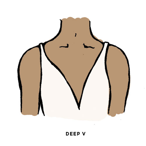 deep v neck