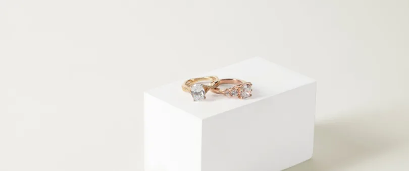 two Diamond Nexus engagement rings