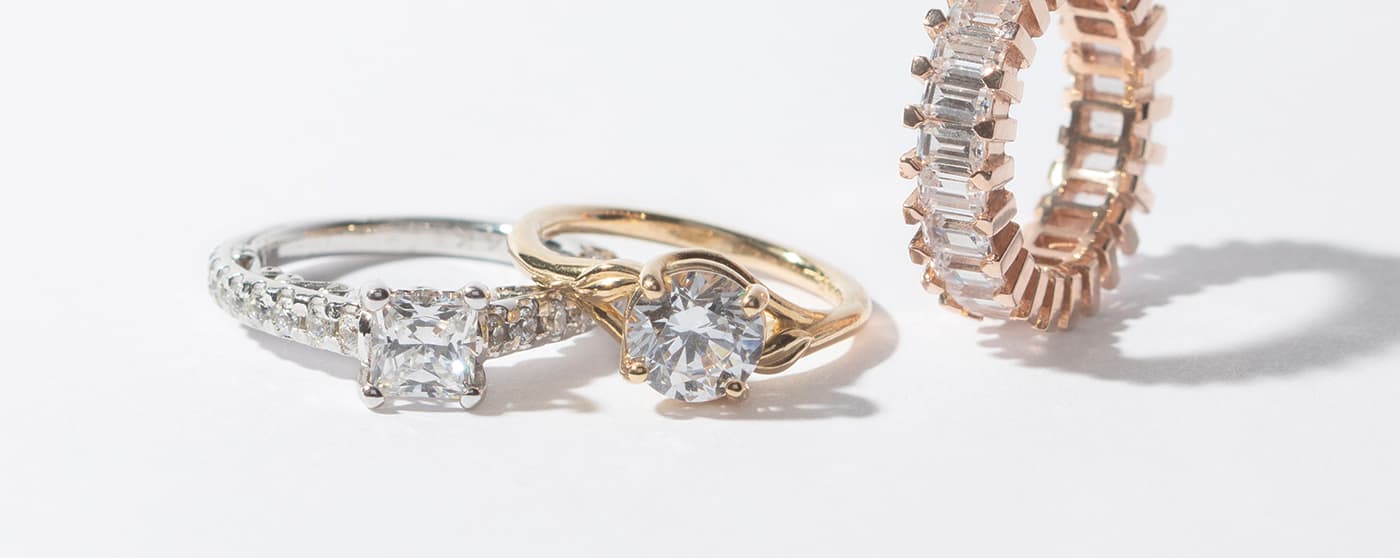 various diamond rings