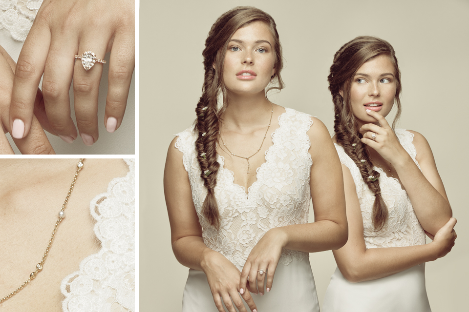 jewelry ideas for the floral bridal look