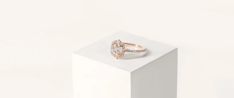 Pavé style diamond ring