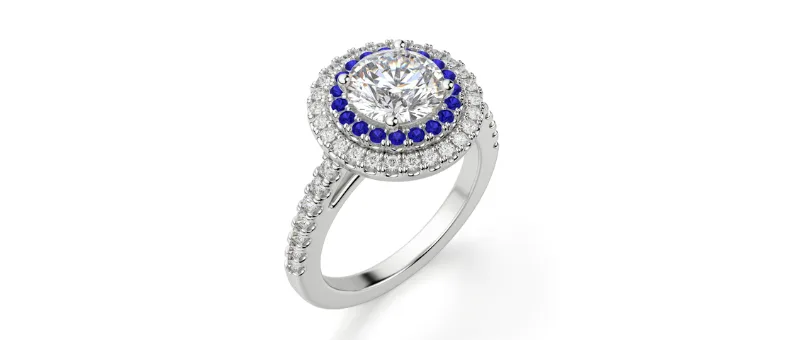 Pavé style diamond ring