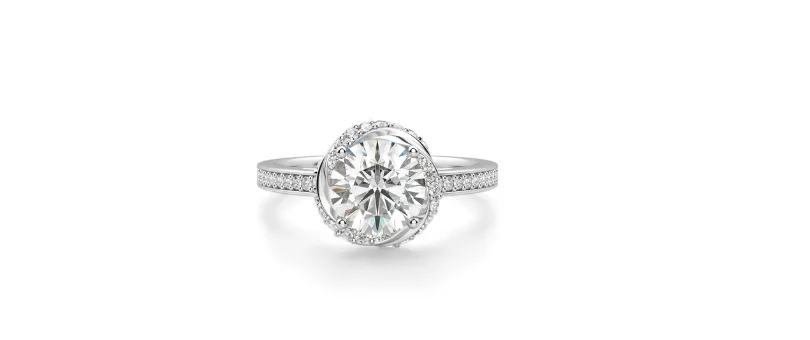 Pavé style diamond ring