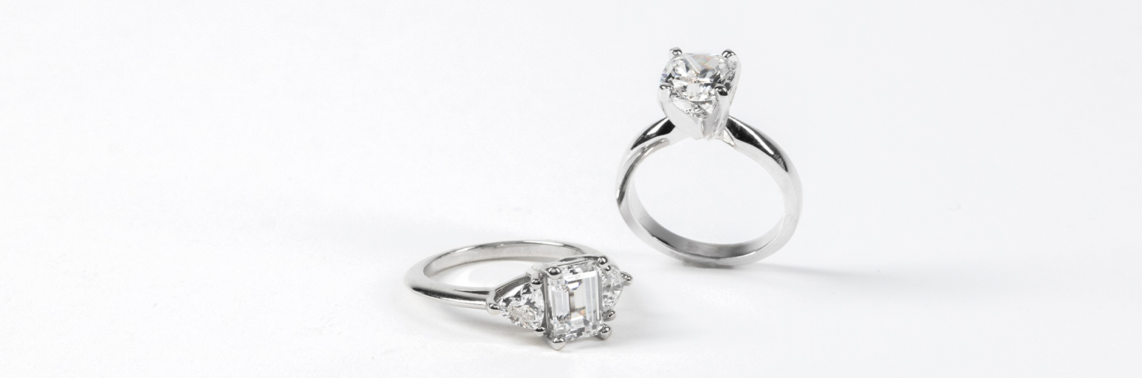 two Diamond Nexus engagement rings