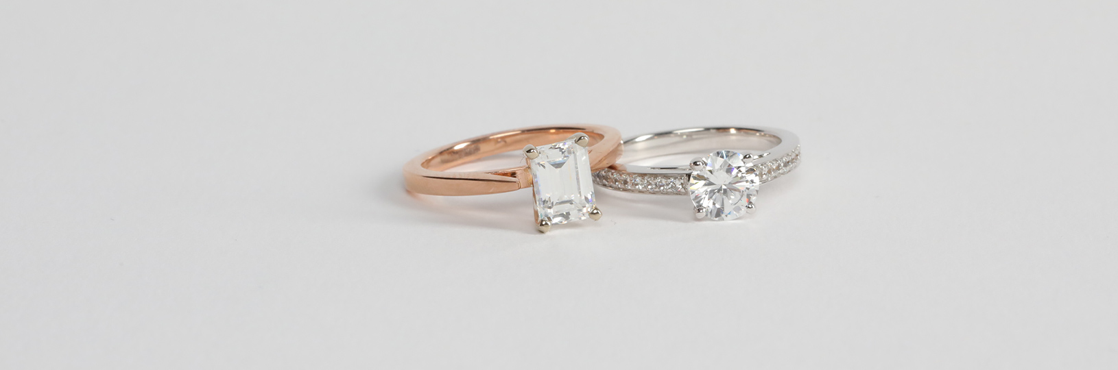 two Diamond Nexus engagement rings