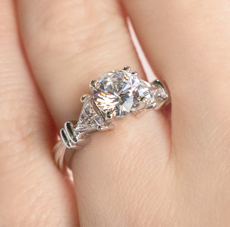 Three Stone Engagement Ring