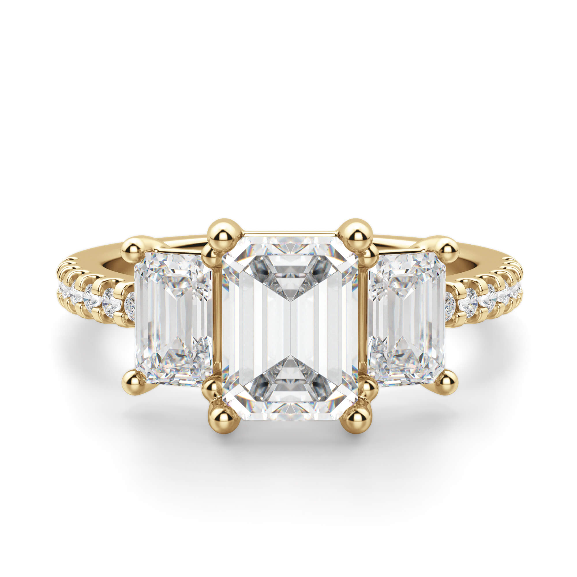 engagement emerald cut rings