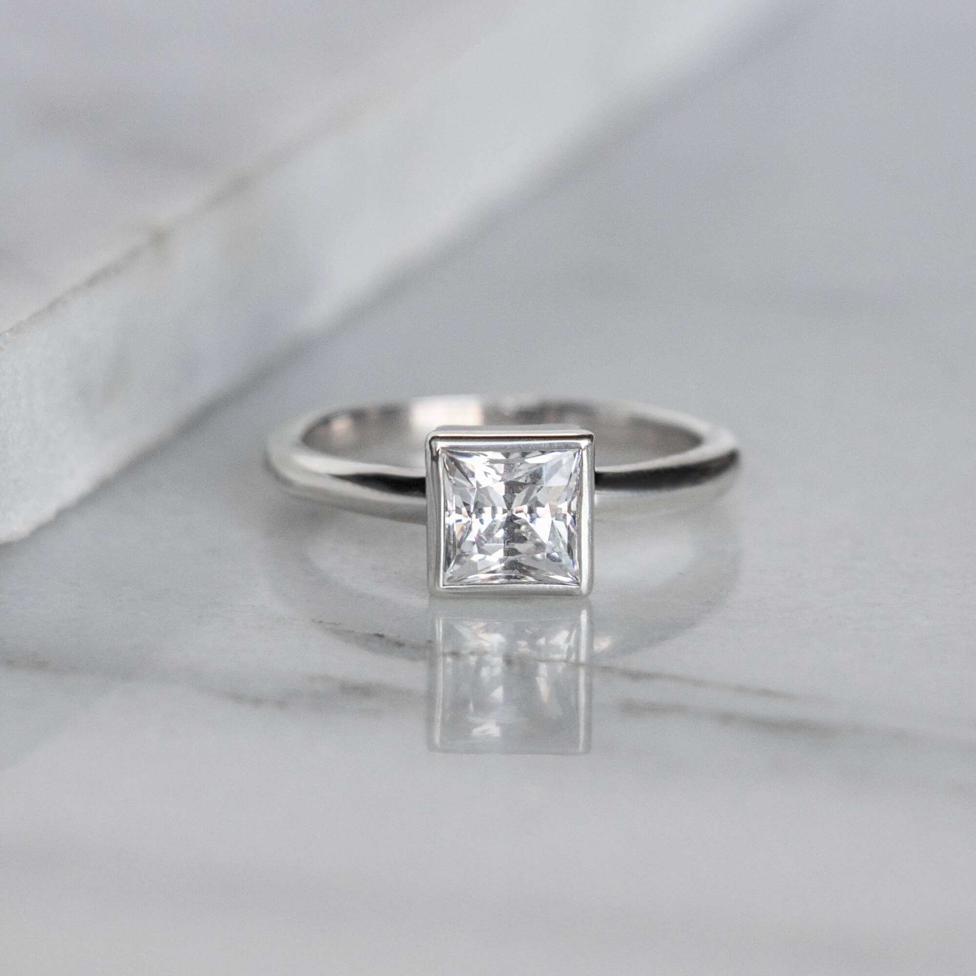 engagement marseille princess cut rings