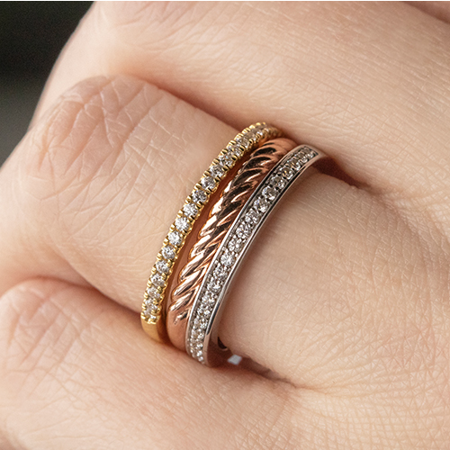 mixed metal stacking bands