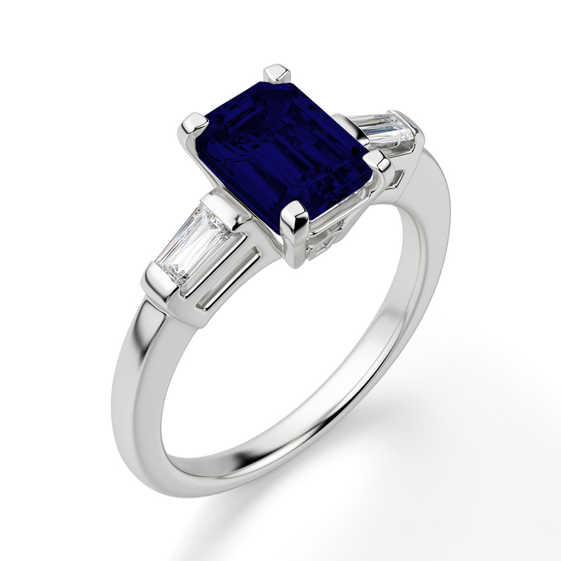 Sapphire engagement ring