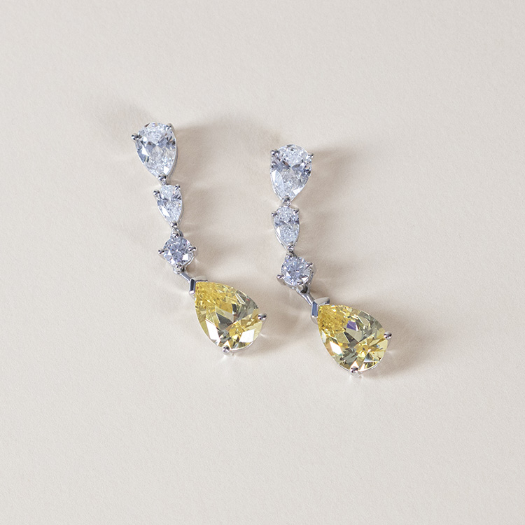 Carcasonne Canary Earrings