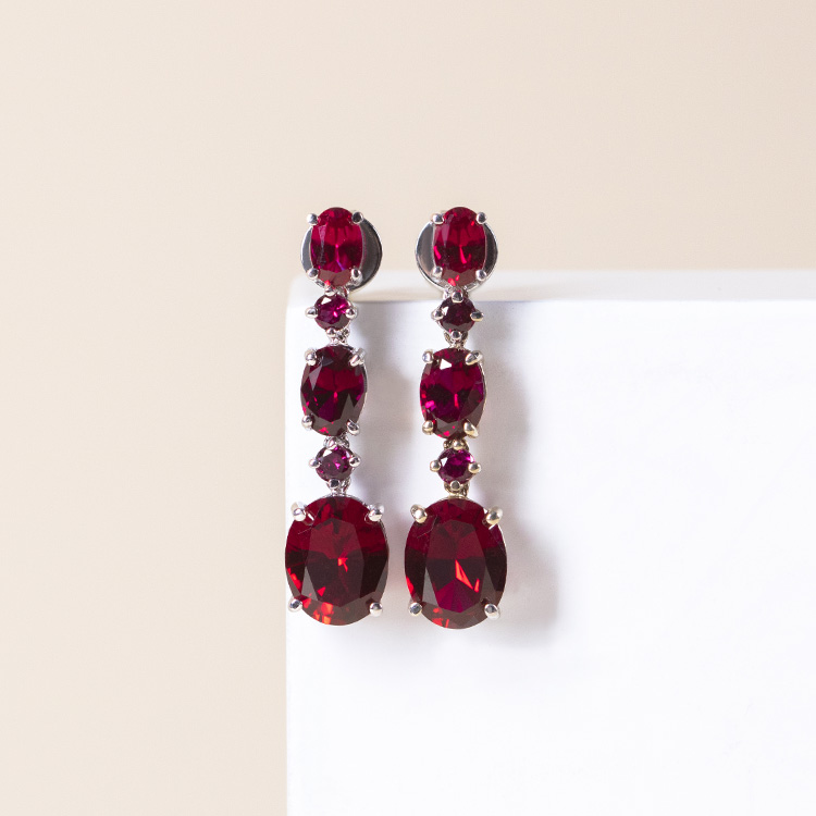 High Society Ruby Earrings