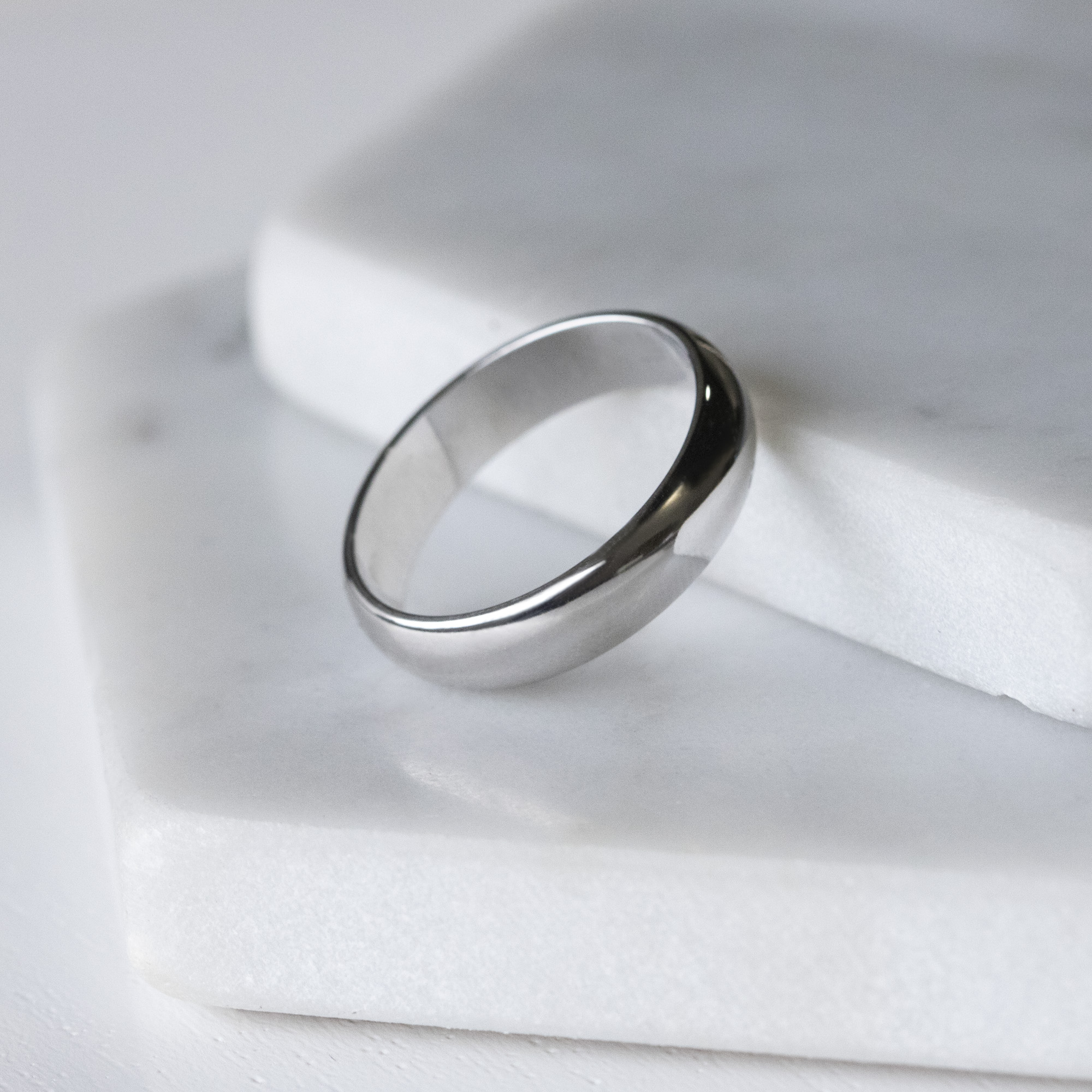 a minimalist wedding band