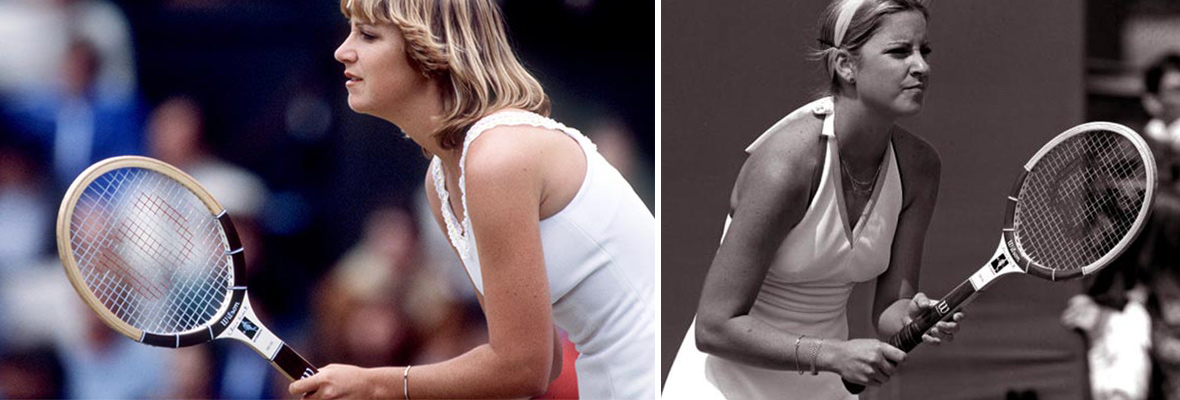 Chris Evert and Martina Navratilova